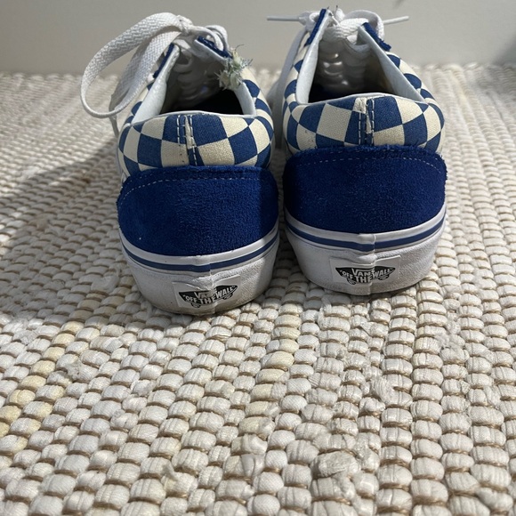 Vans SK8 old skool low red white checkerboard women 8.0 men 6.5 unisex - Picture 2 of 9